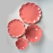 4PC BARRARTE CERAMIC PINK RUFF