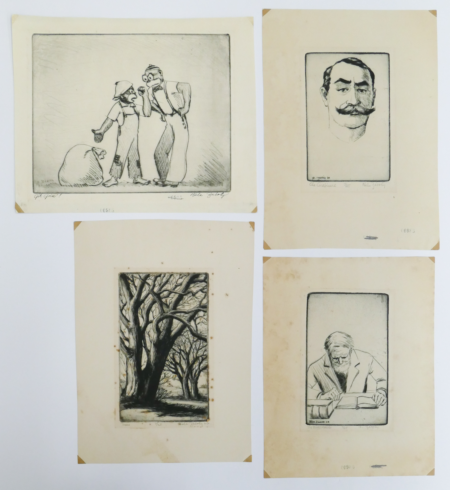 4pc Bela (Bill) Zaboly (1910-1985