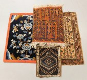4PC BELOUCH & CHINESE CARPETS