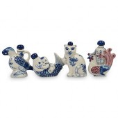 (4PC) CHINESE FIGURAL PORCELAI