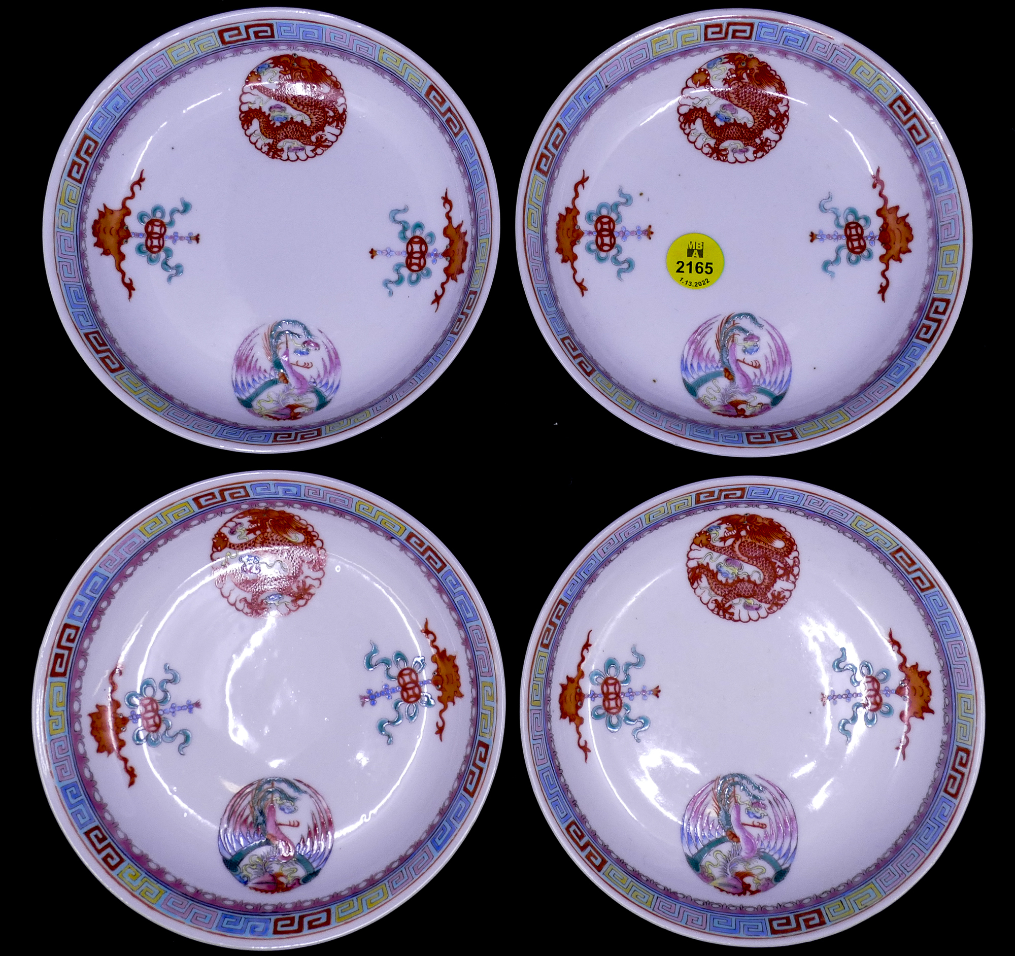 4pc Chinese Republic Porcelain
