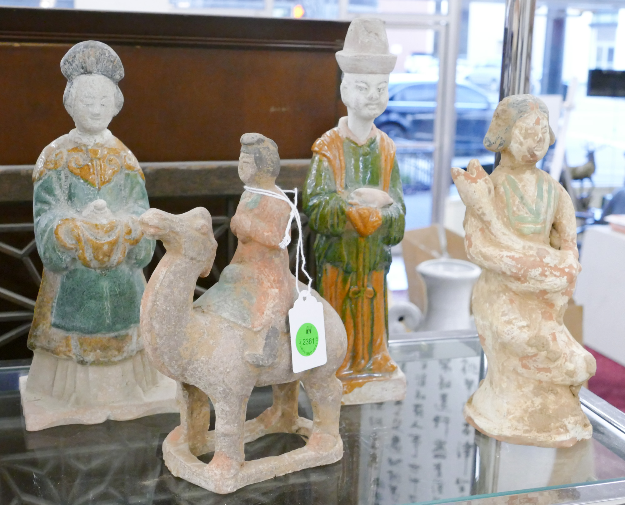 4pc Chinese Tang Style Tomb Figures