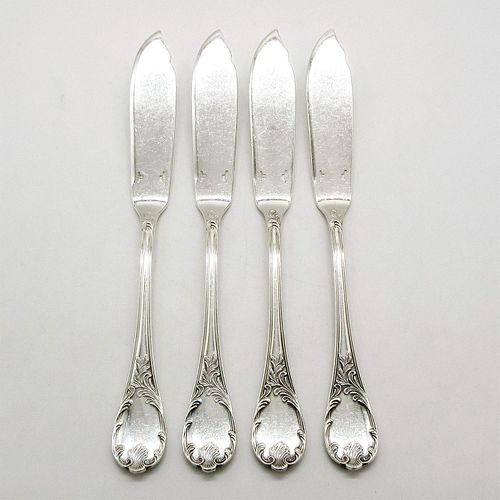 4PC CHRISTOFLE MARLY PATTERN SILVER