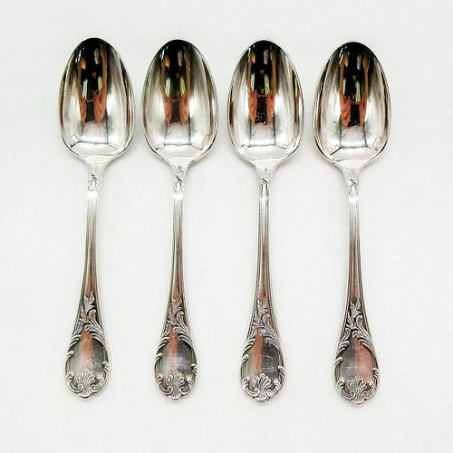 4PC CHRISTOFLE MARLY PATTERN SILVER