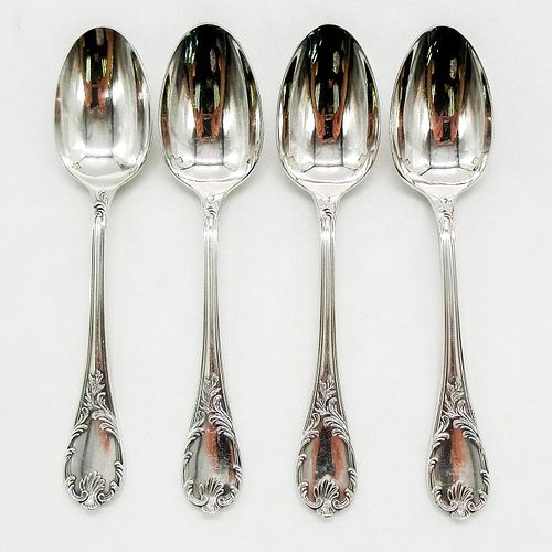 4PC CHRISTOFLE MARLY PATTERN SILVER