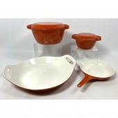 4pc COPCO Denmark Enameled Iro