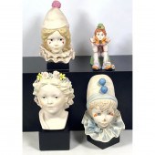 4pc CYBIS Porcelain Figural Lo