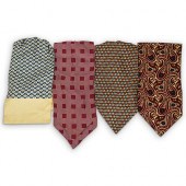 (4PC) DESIGNER SILK SCARVESDES