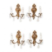 (4PC) DORE BRONZE & CRYSTAL SC