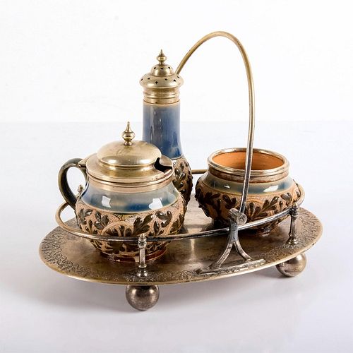 4PC DOULTON LAMBETH STONEWARE,