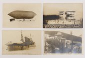 4pc Early Aviation Real Photo
