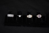 4PC ESTATE 10K GOLD RINGS Incl
