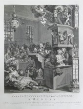 4pc Etchings by Thomas Cook af