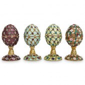 (4PC) FABERGE STYLE EGGSDESCRI