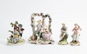 4PC FIGURAL PORCELAIN GROUP, C