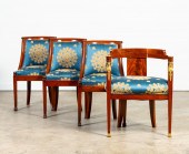4PC FRENCH EMPIRE STYLE MAHOGA