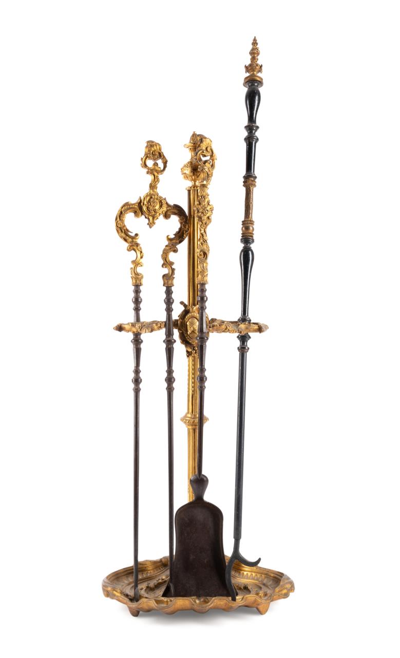4PC FRENCH ROCOCO STYLE FIREPLACE
