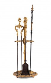 4PC FRENCH ROCOCO STYLE FIREPL