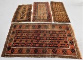 4PC GEOMETRIC BALUCH RUGS Midd