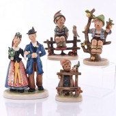4PC GOEBEL & HUMMEL FIGURINES3