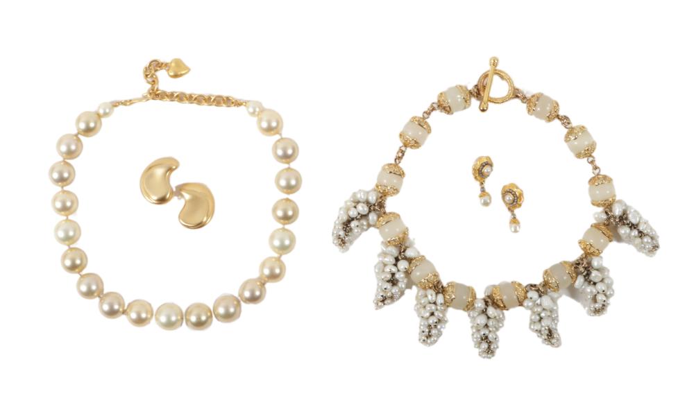 4PC GOLD-TONE JEWELRY GROUP: