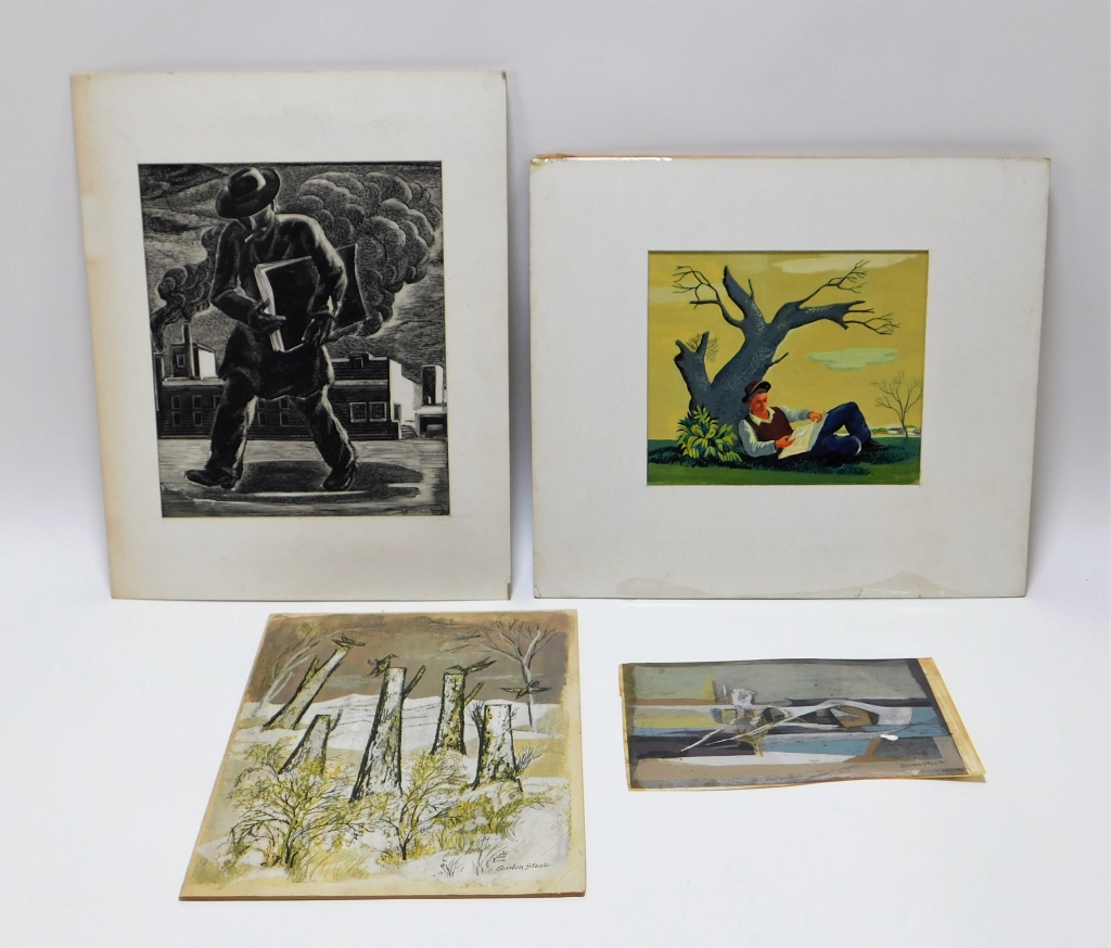 4PC GORDON STEELE MODERNIST WORKS
