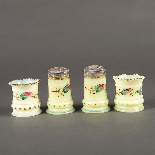 4PC HEISEY IVORINA VERDE CUSTAR