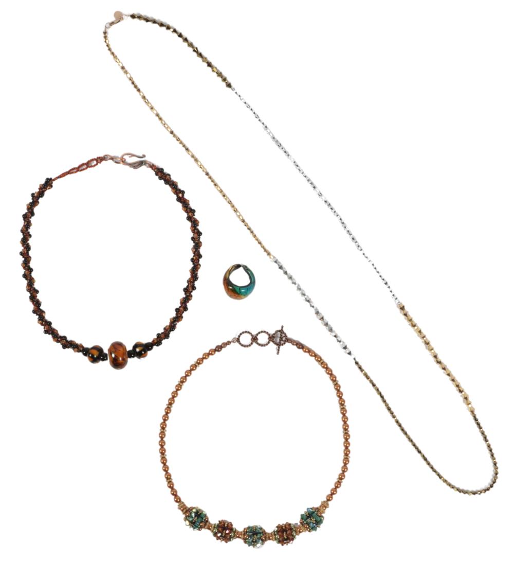 4PC JEWELRY GROUP: DICHROIC GLASS