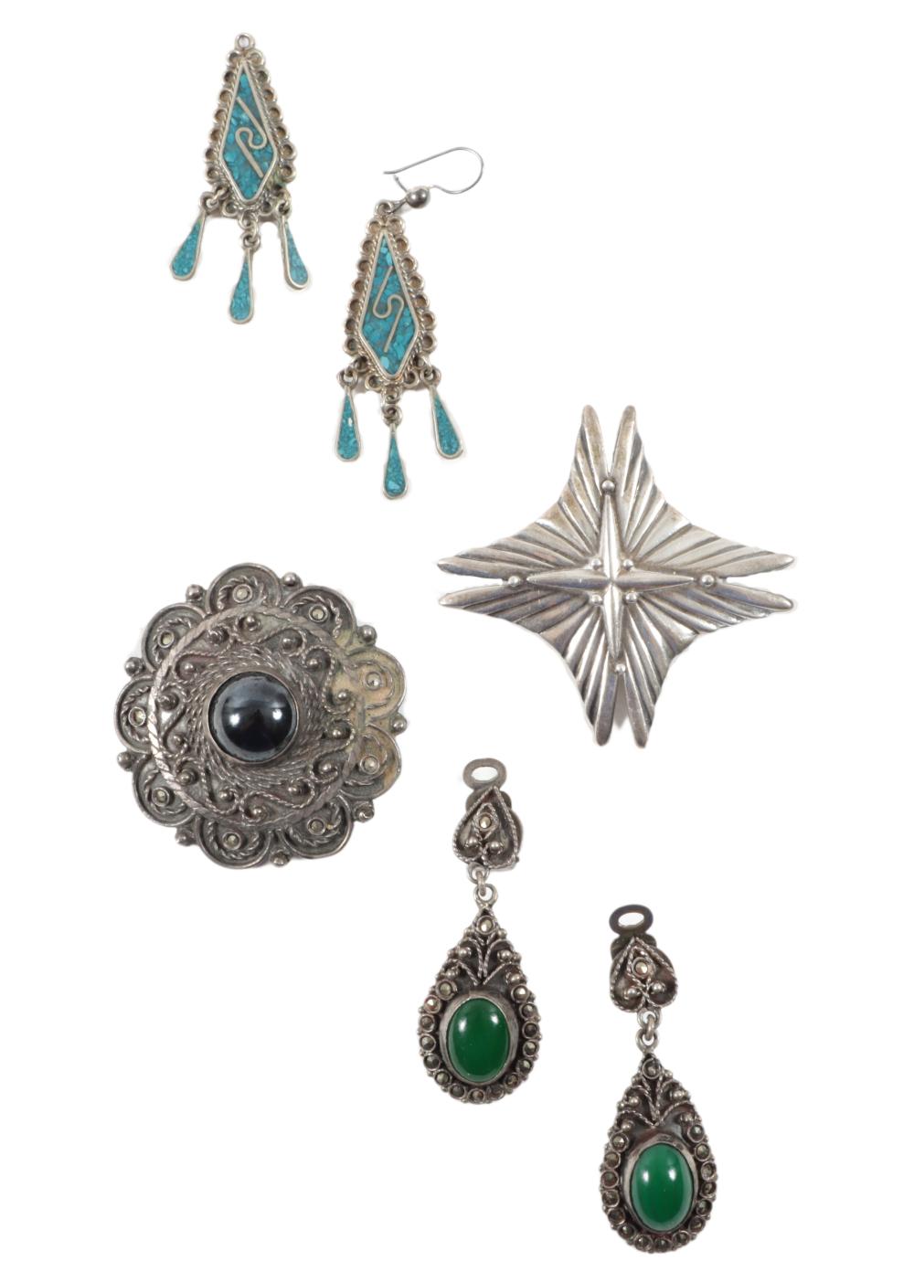 4PC JEWELRY GROUP; STERLING