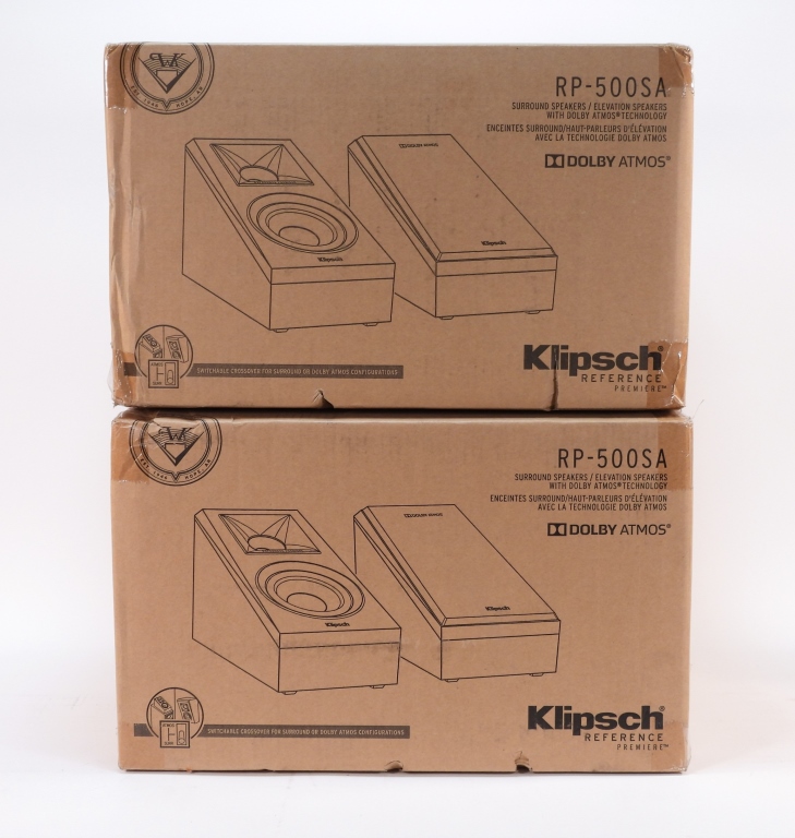4PC KLIPSCH MODEL RP 500SA SURROUND