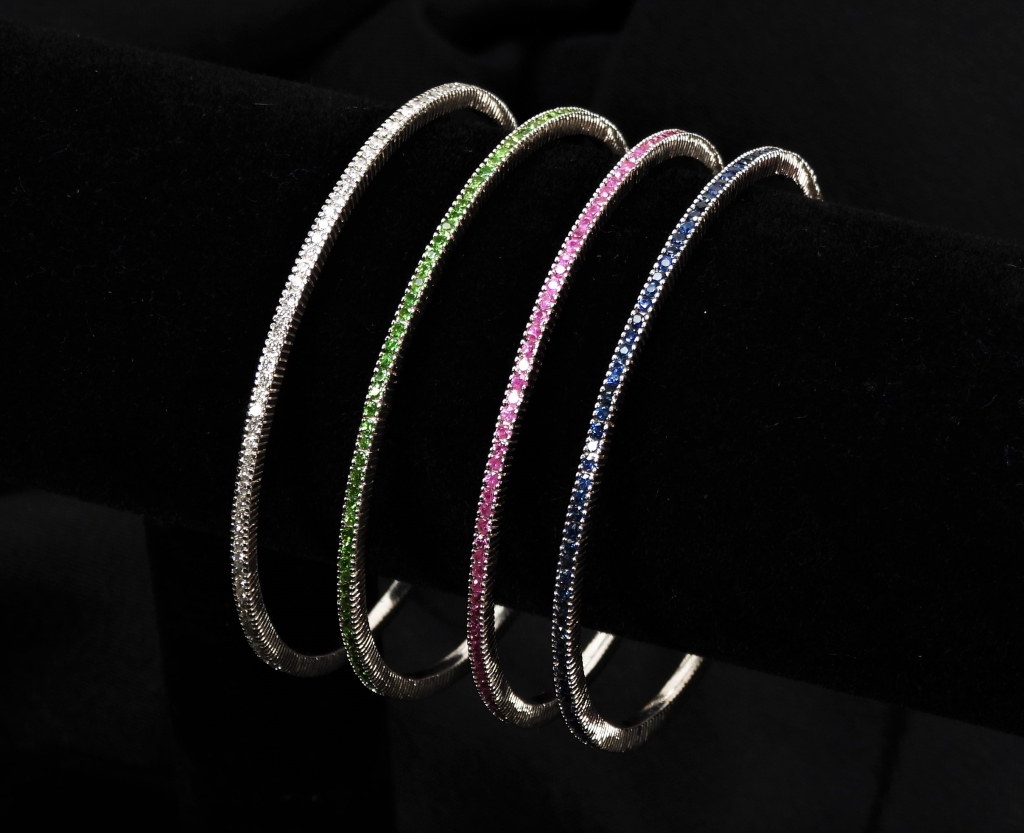 4PC LADY'S14K GOLD DIAMOND SAPPHIRE