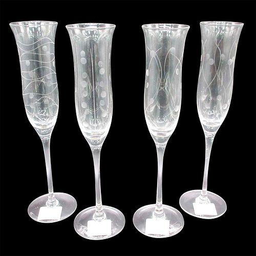 4PC LENOX CHAMPAGNE FLUTES.