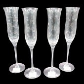 4PC LENOX CHAMPAGNE FLUTES. AS
