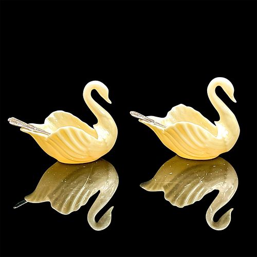 4PC LENOX OPEN SALT SWAN CELLARS