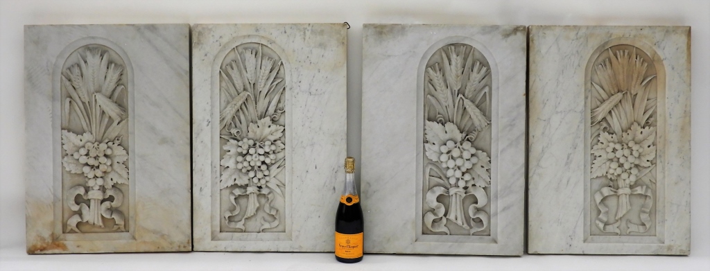 4PC LG CARVED ITALIAN CARRERA