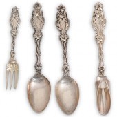 (4PC) LILY "WHITING" SILVERWAR