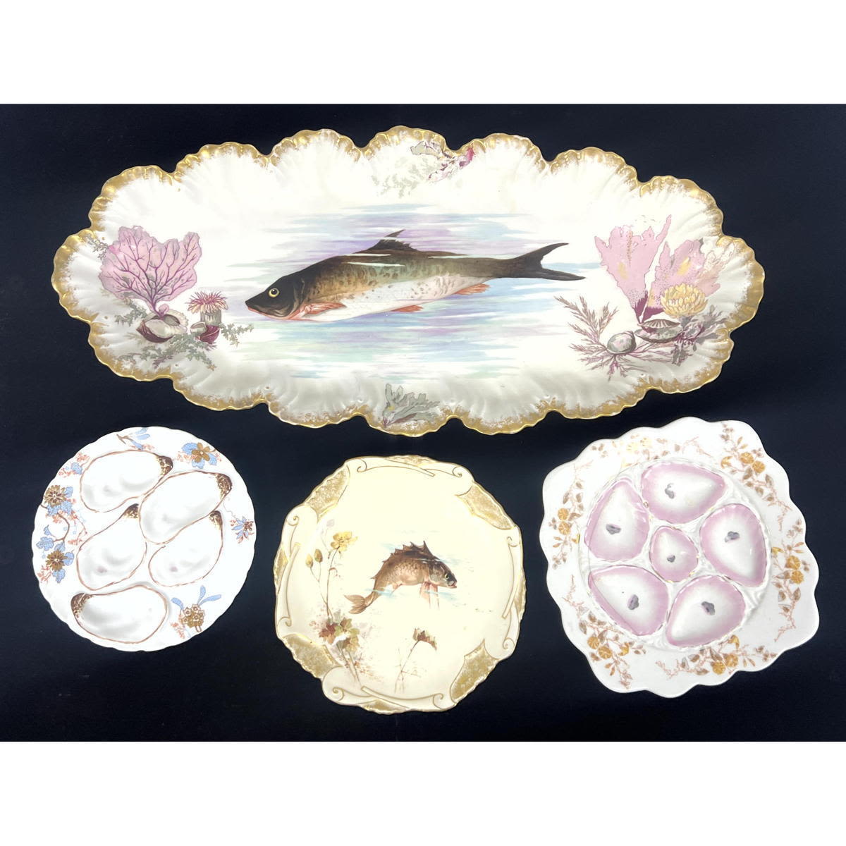 4pc Limoges Porcelain lot -