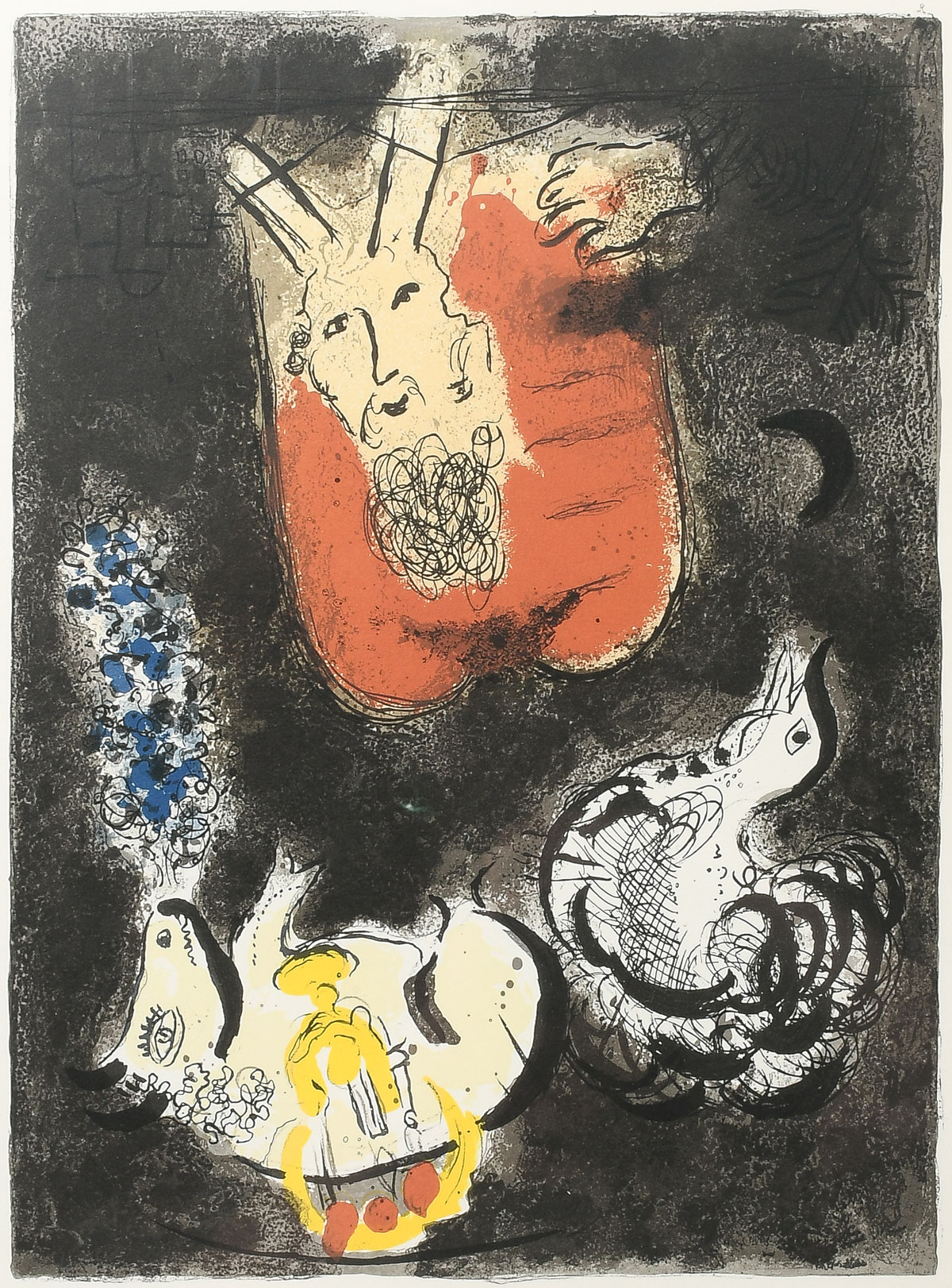 4PC. LITHOGRAPH LOT: 1)