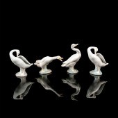 4PC LLADRO PORCELAIN LITTLE DU