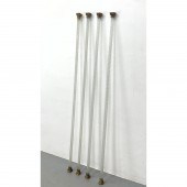 4pc Long Twisted Glass rods wi