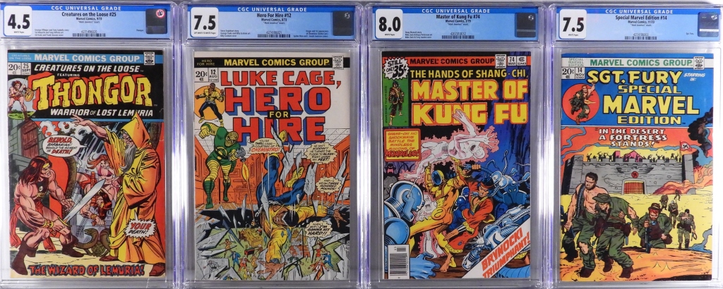 4PC MARVEL COMICS BRONZE AGE CGC