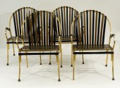4PC MCM DESIGNER GOLD AND BLAC