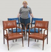 4PC MCM OFFICE ARM CHAIRS Unit