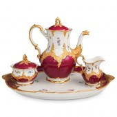 (4PC) MEISSEN PORCELAIN SERVIC