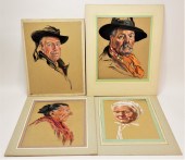 4PC NANCY DYER PORTRAIT PASTEL