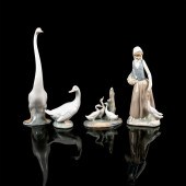 4PC NAO BY LLADRO PORCELAIN DU