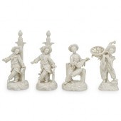 (4PC) NYMPHENBURG PORCELAIN FI