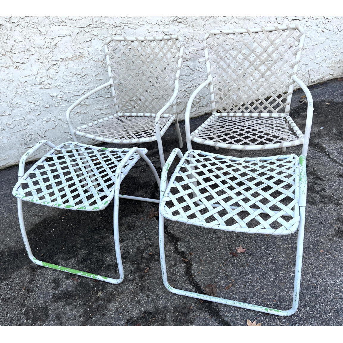 4pc Outdoor Lounge Chairs Ottoman