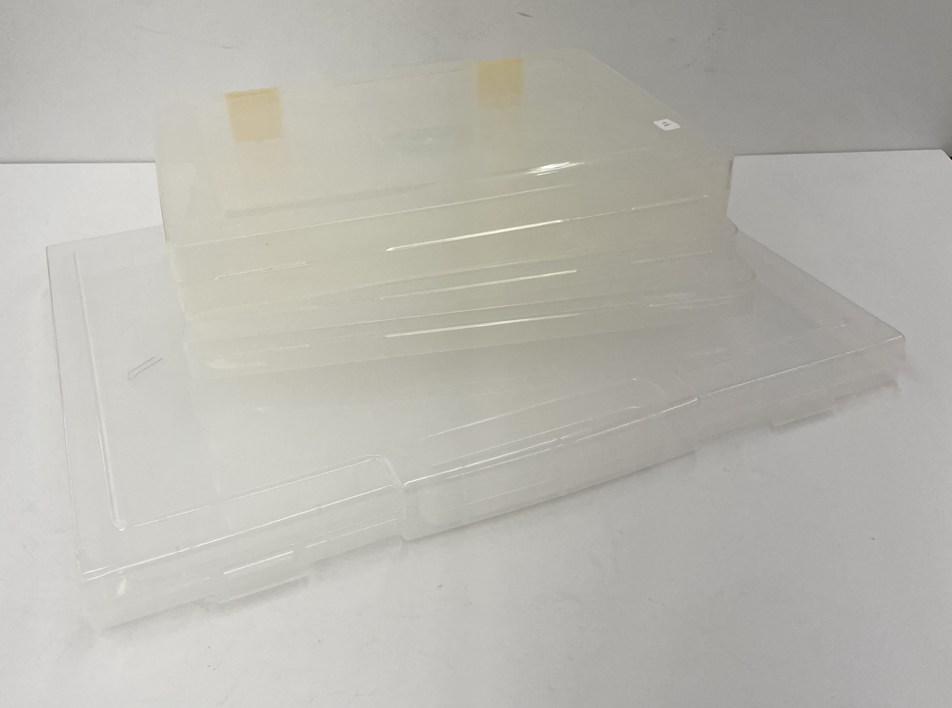4pc Plastic Document Boxes. Largest