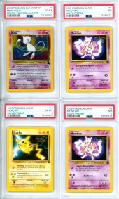 4PC POKEMON BLACK STAR PROMO P